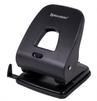 Дырокол BRAUBERG "SX-40", до 40 листов, черный, 229695 фото