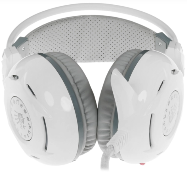 Игровые наушники с микрофоном A4 Bloody G300 белый  фото