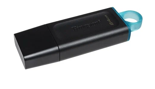 USB флеш-накопитель 64GB Kingston DataTraveler Exodia чёрный/бирюзовый USB 3.2 (DTX/64GB) фото