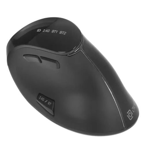 Мышь Oklick 990MW черный оптическая (2400dpi) silent беспроводная BT/Radio USB фото