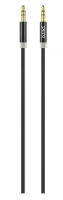 Аудио-кабель PERO MC-01 2x3.5 JACK, 1м, Black фото