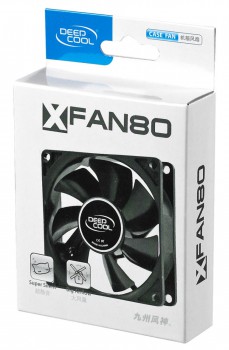 Вентилятор для корпуса  Deepcool XFAN 80 80x80x25 20dB 1800rpm 82g фото