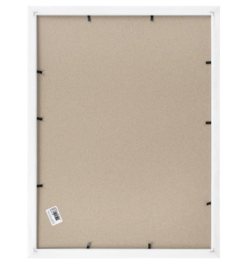 Рамка 30*40 см небьющаяся, багет 20 мм пластик, BRAUBERG HIT3, белая с двойной позолотой, 391383 фото