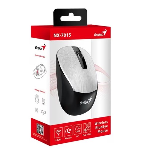Мышь Genius NX-7015 Silver беспроводная  фото