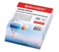 Блок для записей 9х11 см, 300 листов, BRAUBERG проклеенный, косой срез  ДЕКОРАТИВНЫЙ, 5 дизайнов асс купить ЦИТ Блок для записей 9х11 см, 300 листов, BRAUBERG проклеенный, косой срез  ДЕКОРАТИВНЫЙ, 5 дизайнов асс фото