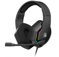Игровые наушники с микрофоном A4 Bloody G260p USB черный фото