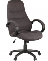 Кресло руководителя Helmi HL-E27 "Wave", ткань серая фото