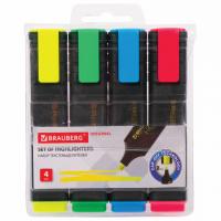 Набор текстовыделителей 4 цв. BRAUBERG «ORIGINAL», линия письма 1-5 мм, 151689 купить ЦИТ Набор текстовыделителей 4 цв. BRAUBERG «ORIGINAL», линия письма 1-5 мм, 151689 фото
