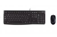 Клавиатура+мышь Logitech MK120, USB, проводной, черный (920-002561) фото