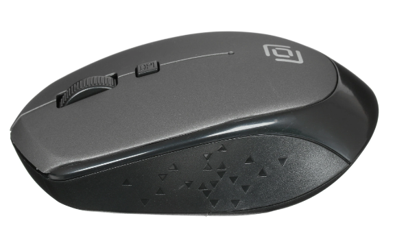 Мышь Oklick 488MW черный/серый оптическая (1600dpi) беспроводная USB (4but) фото