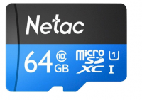 Карта памяти MicroSD 64GB Netac Class 10 (NT02P500STN-064G-R) фото