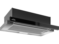 Встраиваемая вытяжка ELIKOR Интегра GLASS 60Н-400-В2Д R нерж/стекло черное фото