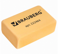 Ластик BRAUBERG супер мягкий "Der Grosse", 40х25х15 мм, бежевая, в плёнке, 222464 фото