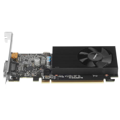 Видеокарта PCI-E 2Gb Gigabyte GV-N1030D4-2GL GT1030 64bit GDDR4 1177/2100 DVI/HDMI HDCP  low profile фото