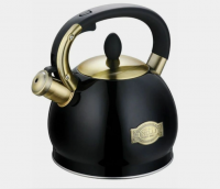 Чайник со свистком KELLI KL-4556 3л, черный фото