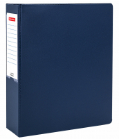 Папка на 2 кольцах, ПРОЧНАЯ, картон/ПВХ, BRAUBERG «Office», СИНЯЯ, 75 мм, до 500 листов, 271845 фото