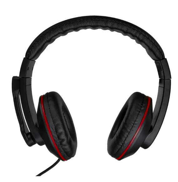 Игровые наушники с микрофоном Оклик HS-L390G DRAGON черный/красный 1.8м фото