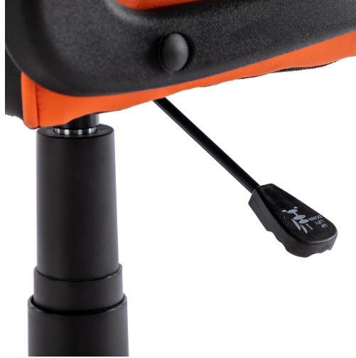 Кресло игровое BRABIX Shark GM-203, экокожа, черное/оранжевое, 532513 фото