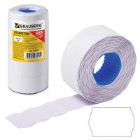 Этикетка 26х16 мм, BRAUBERG волна, белая фото