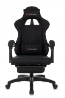 Кресло игровое Zombie Weaver черный с подголов. крестов. пластик подст.для ног пластик черный ZOMBIE фото