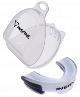 Капа одночелюстная взрослая INSANE LYNX IN23-MG500, ЭВА, белый/черный фото