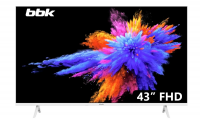 Телевизор LED BBK 43" 43LEM-1054/FTS2C FULL HD белый фото