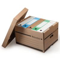 Короб архивный (405х330х265 мм), надстраиваемый, с крышкой, гофрокартон, BRAUBERG, 126521 купить ЦИТ Короб архивный (405х330х265 мм), надстраиваемый, с крышкой, гофрокартон, BRAUBERG, 126521 фото