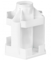 Настольная подставка СТАММ "Maxi Desk", пластиковая, вращающаяся, белая фото