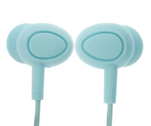 Наушники с микрофоном PERO EP14 голубой EP14BL купить ЦИТ Наушники с микрофоном PERO EP14 голубой EP14BL фото