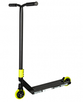 Самокат трюковый NOVATRACK 100A.CROW10.BK24 Crow 10, 100 мм, SCS, алюминий, черный с зеленым фото