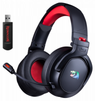Игровые наушники с микрофоном REDRAGON Nomen черный 2,4G фото