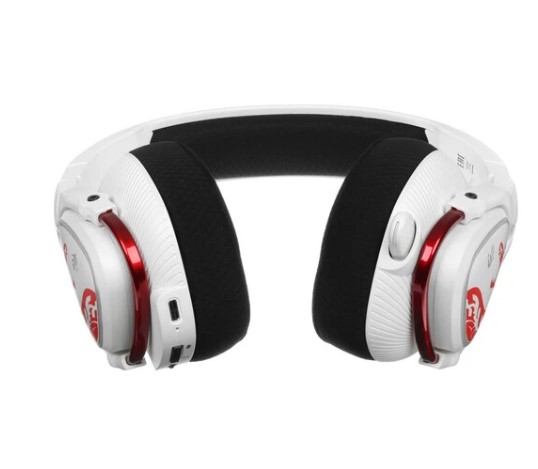 Игровые наушники с микрофоном A4Tech Bloody MR720 белый/красный мониторные BT/Radio (MR720 NARAKA) фото