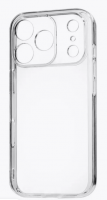 Чехол для Apple iPhone 17 Pro  силикон прозрачный усиленный PERO CC02-IP17P-TR фото