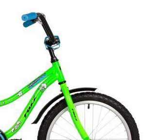 (м) Велосипед детский FOXX 20"203NEPTUNE.GN5 салатовый, защита цепи, короткие крылья, нет багажника фото