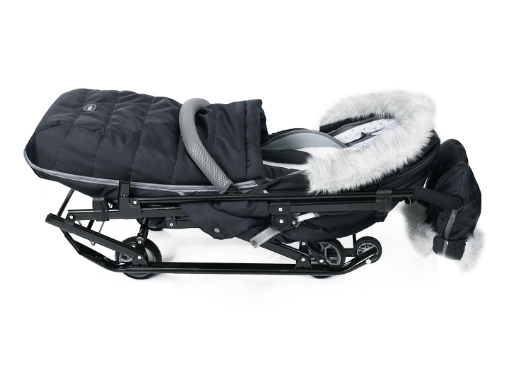 Санки-коляска Ника детям 7-5SК графитовый НД7-5SK/6 фото