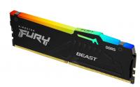 Оперативная память DDR5 32Gb (PC5-41600) 5200MHz Kingston Fury Beast Black RGB KF552C40BBA-32 фото
