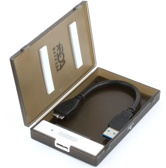 Внешний корпус HDD AgeStar 3UBCP1-6G SATA пластик черный 2.5" фото