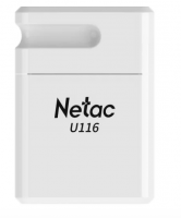 USB флеш-накопитель 64Gb Netac U116 mini 130MB/s белый USB 3.0 (NT03U116N-064G-30WH) фото