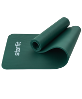 Коврик для йоги STARFIT FM-301 NBR 183x61x1,2 см, изумрудный фото