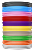 Безопасный PLA-пластик для 3D-ручки, 100 метров (10 цветов х 10 м), BRAUBERG KIDS, 665189 фото