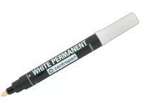 Маркер перманентный БЕЛЫЙ CENTROPEN, круглый наконечник, 2,5 мм, блистер, 8586, ш/к 31546, шт, 20% фото