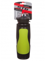 Велофляга STG DC-BT-55 600мл защитной крышкой черн/зеленая. Х88765 фото