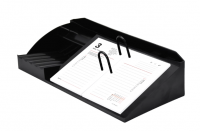 Подставка под календарь + органайзер 3 отделения, STAFF MANAGER, 310*150*75мм, черный, 238789 фото