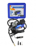 Авто-компрессор воздушный NOVA BRIGHT АК-45 металлический корпус, пластиковый кейс 36449 фото