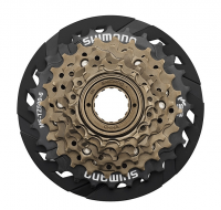 Трещотка Shimano Tourney MF-TZ500-CP SHIMANO 6 скоростей, 14-28 зубьев, с защитой цепи фото