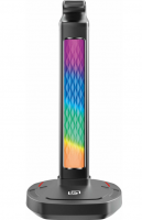 Держатель для наушников + usb hab Оклик HSS-501P (1968318) серый фото