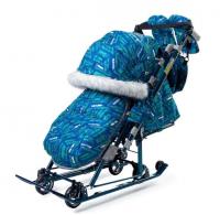 Санки-коляска Ника детям НД7-8SK синий НД7-8SK/5 фото