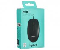 Мышь Logitech M100 dark optical USB (910-006652) фото
