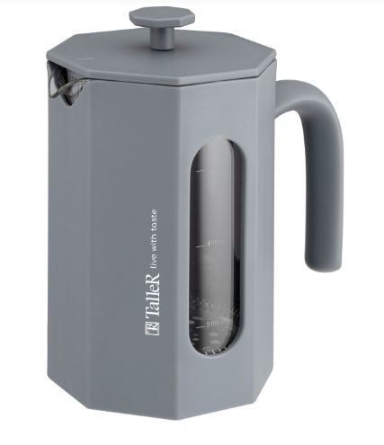 Френч-пресс TALLER TR-32344 0,8л, серый фото