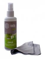 Чистящий набор (салфетки + спрей) Cactus CS-S3001E для экранов и оптики 1шт 18x18см 100мл фото